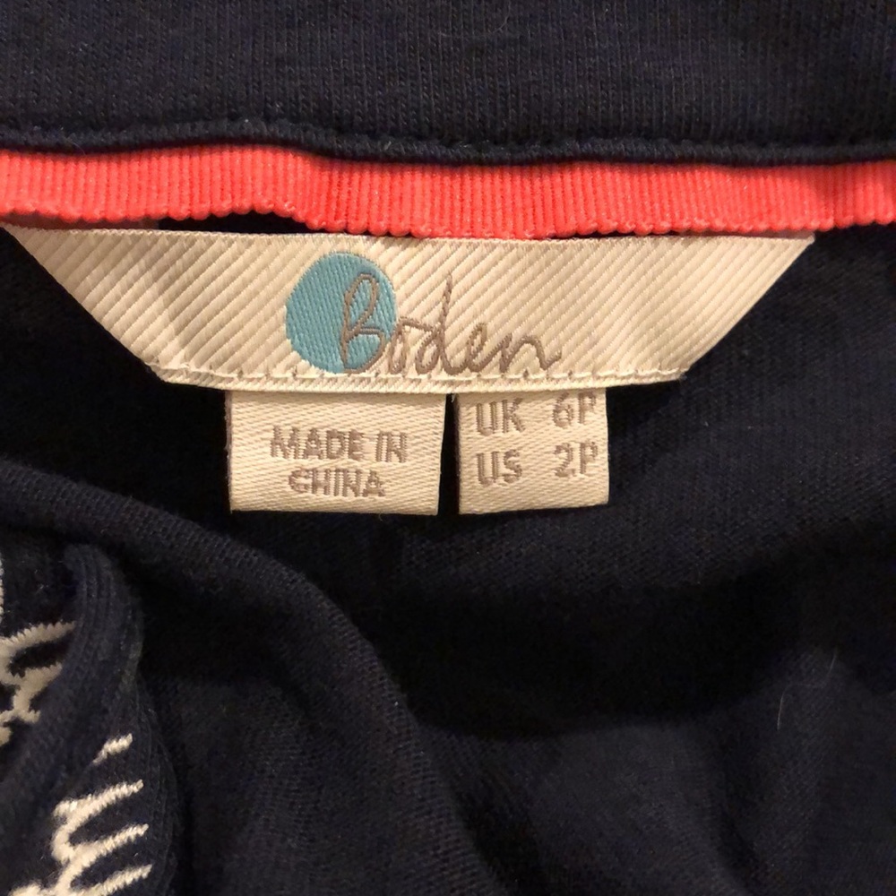 Boden • Catriona Navy Embroidered Dress - 2P - Picture 8 of 10